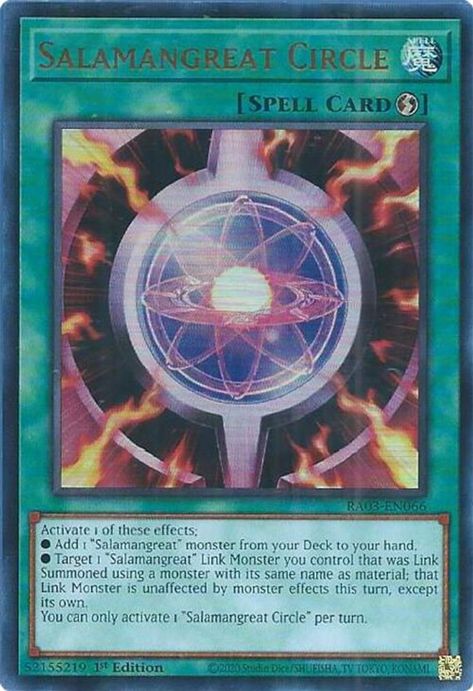 Salamangreat Circle (UR) (RA03-EN066) - Ultra Rare