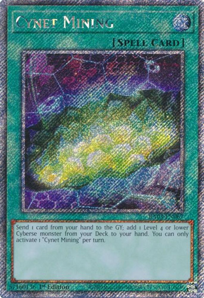 Cynet Mining (Platinum Secret Rare) (RA03-EN067) - Platinum Secret Rare