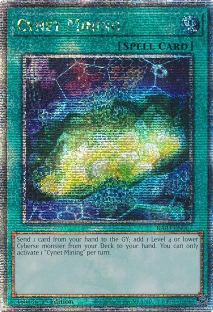 Cynet Mining (Quarter Century Secret Rare) (RA03-EN067) - Quarter Century Secret Rare