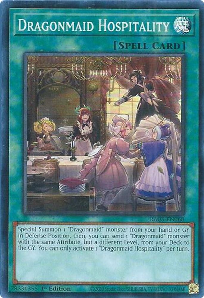 Dragonmaid Hospitality (RA03-EN068) - Super Rare