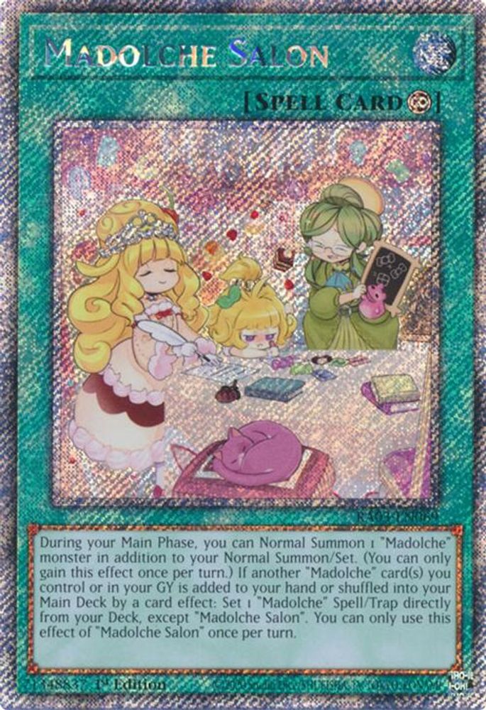Madolche Salon (Platinum Secret Rare) (RA03-EN069) - Platinum Secret Rare