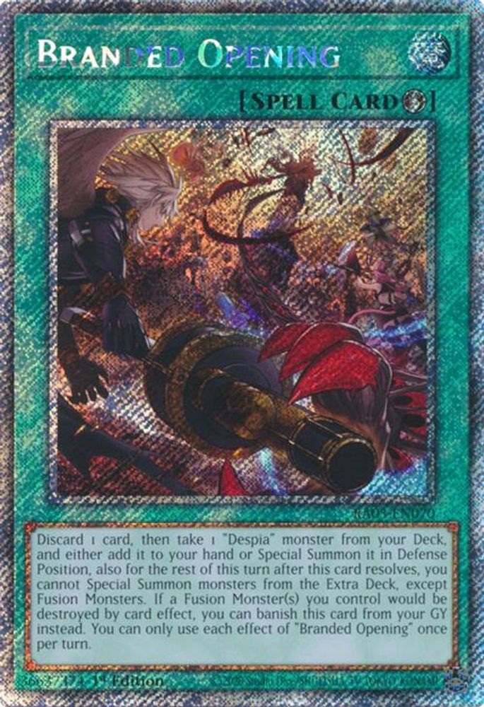 Branded Opening (Platinum Secret Rare) (RA03-EN070) - Platinum Secret Rare