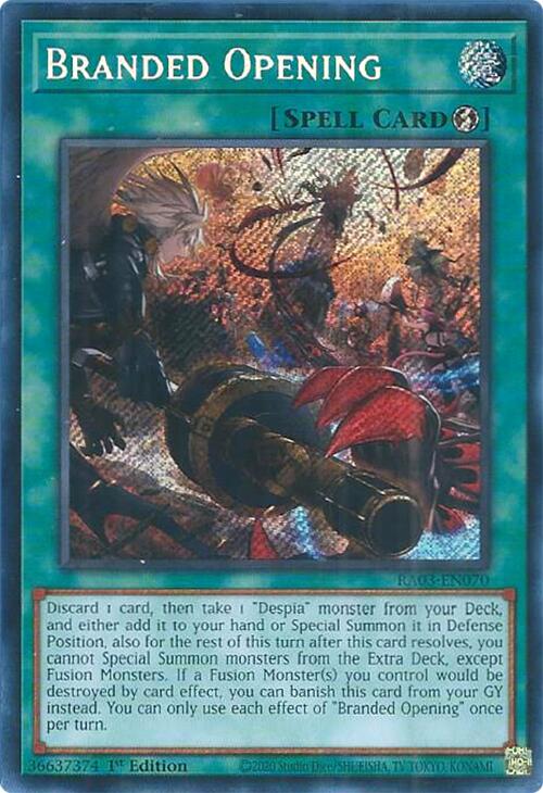 Branded Opening (Secret Rare) (RA03-EN070) - Quarter Century Bonanza 1st Edition