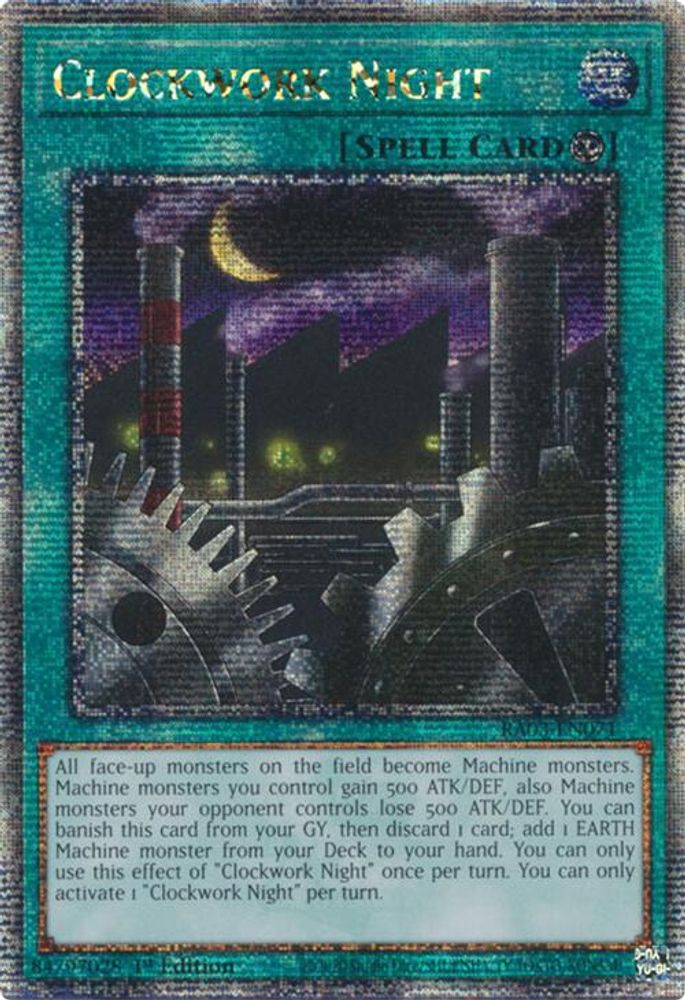 Clockwork Night (Quarter Century Secret Rare) (RA03-EN071) - Quarter Century Secret Rare
