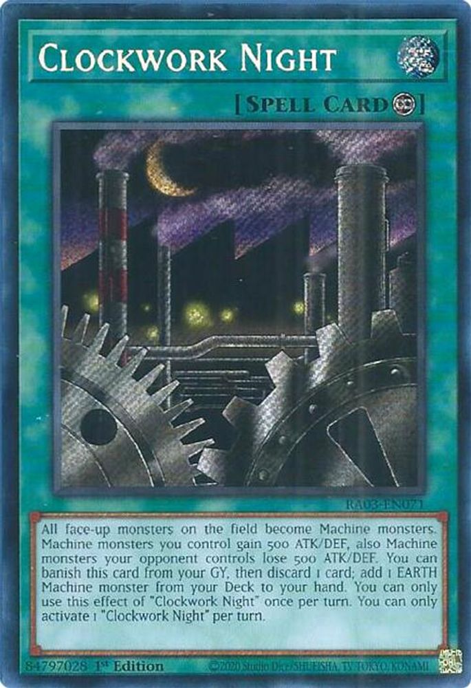Clockwork Night (Secret Rare) (RA03-EN071) - Secret Rare