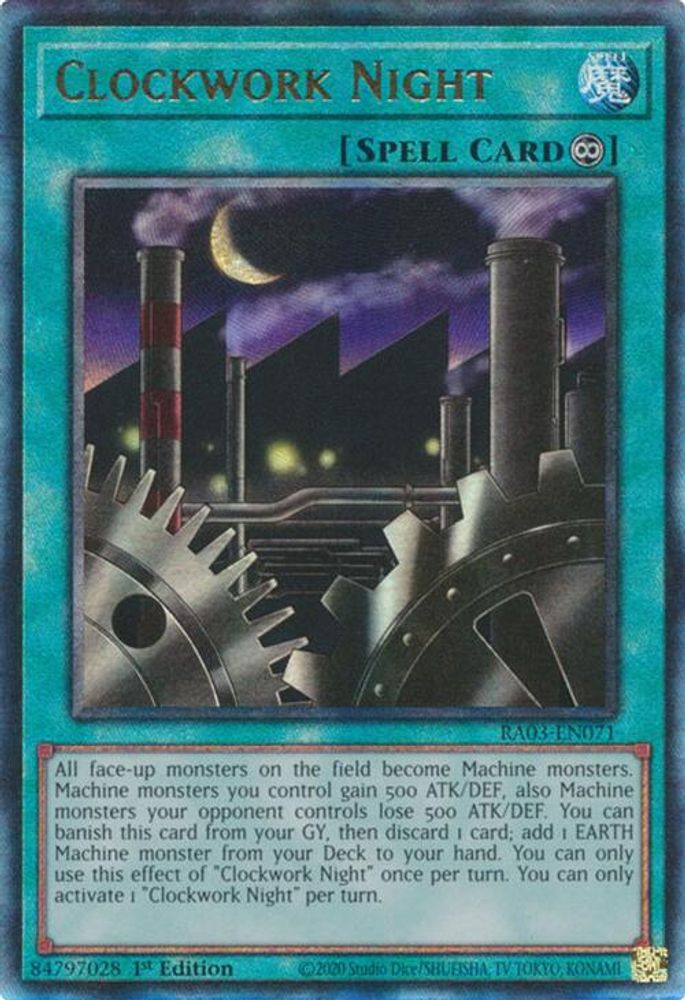 Clockwork Night (PUR) (RA03-EN071) - Prismatic Ultimate Rare