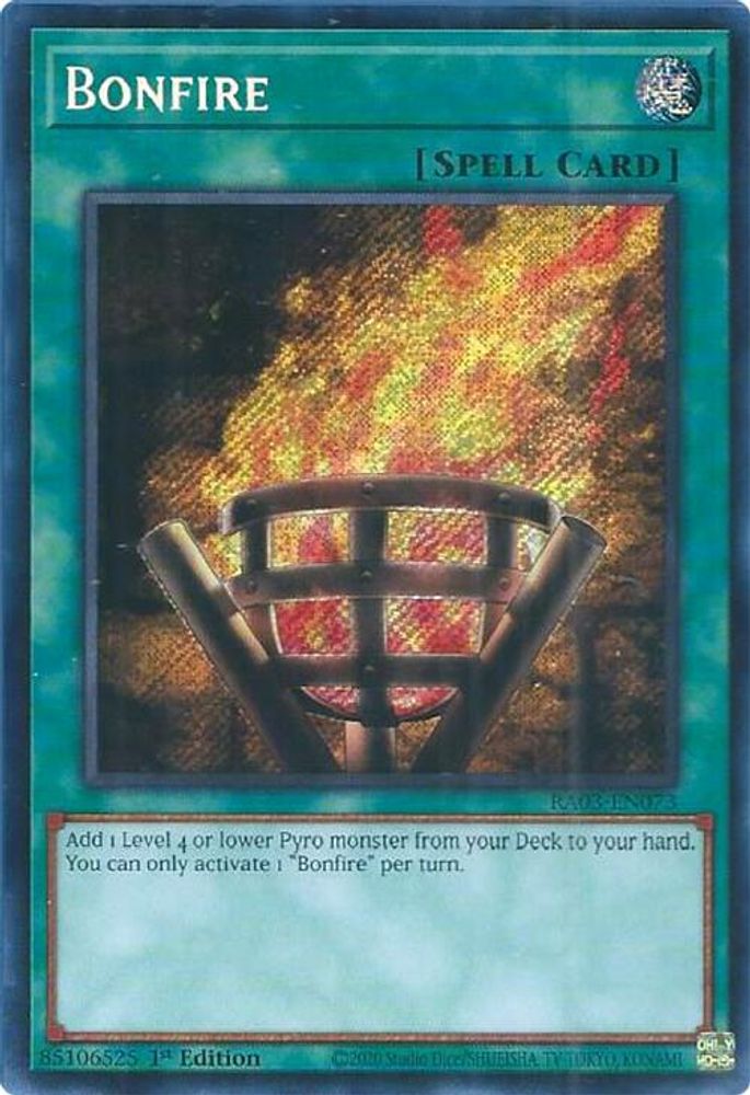 Bonfire (Secret Rare) (RA03-EN073) - Secret Rare