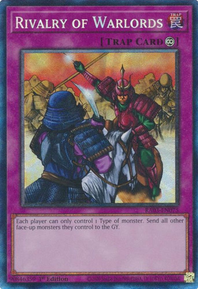 Rivalry of Warlords (PCR) (RA03-EN075) - Prismatic Collector's Rare