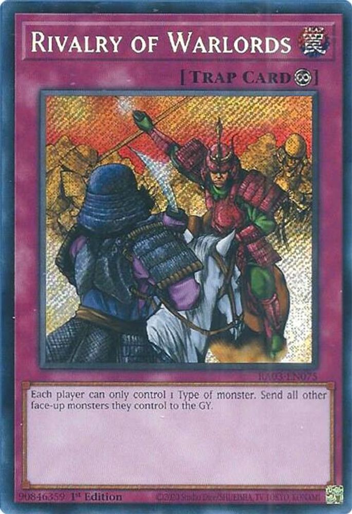 Rivalry of Warlords (Secret Rare) (RA03-EN075) - Secret Rare