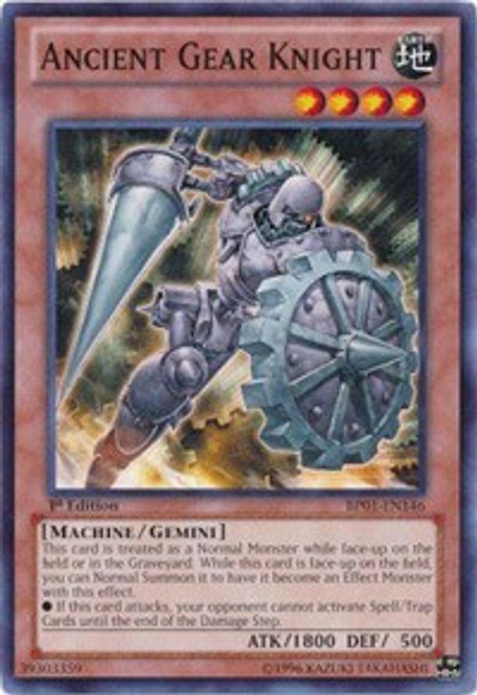 Ancient Gear Knight (BP01-EN146) - Common