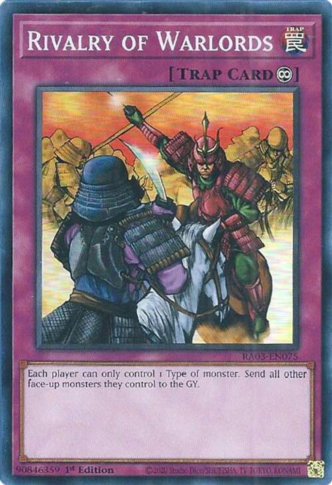 Rivalry of Warlords (RA03-EN075) - Super Rare