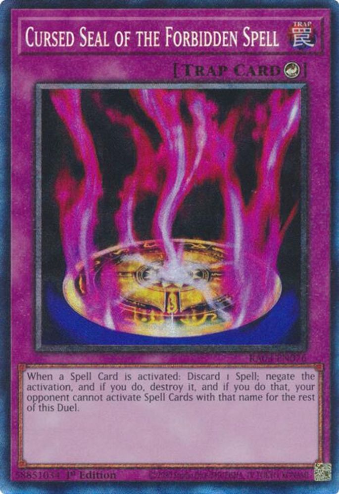 Cursed Seal of the Forbidden Spell (PCR) (RA03-EN076) - Prismatic Collector's Rare