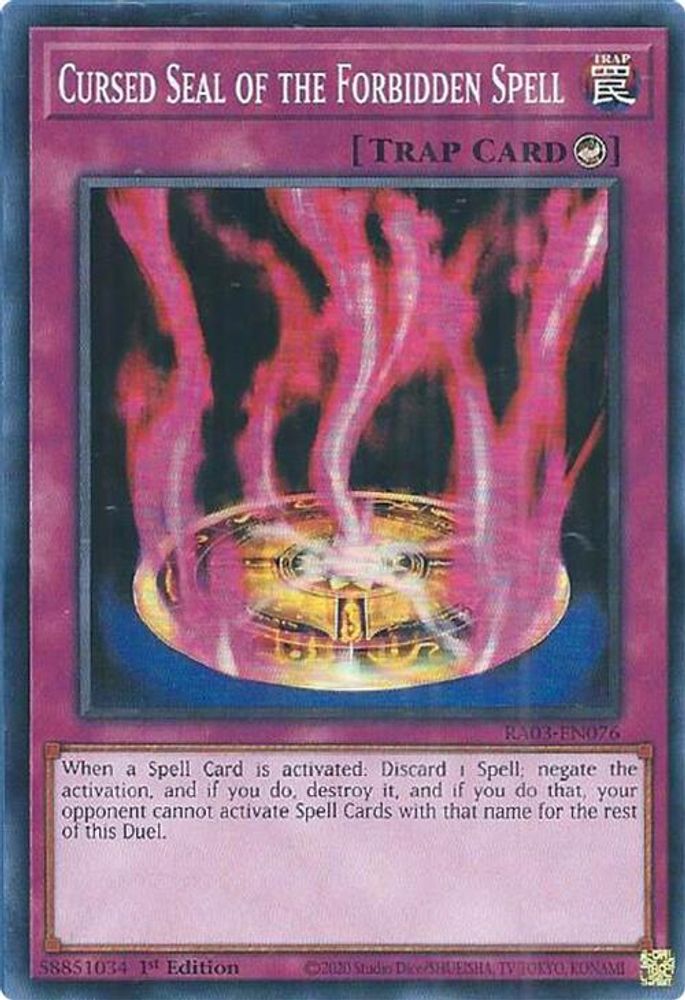 Cursed Seal of the Forbidden Spell (RA03-EN076) - Super Rare