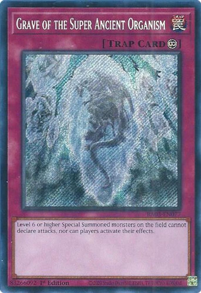 Grave of the Super Ancient Organism (Secret Rare) (RA03-EN077) - Secret Rare