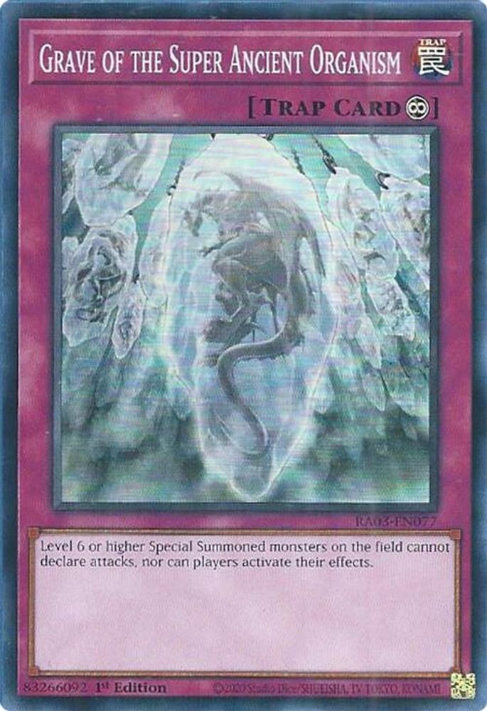 Grave of the Super Ancient Organism (RA03-EN077) - Super Rare