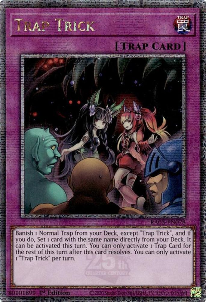 Trap Trick (Quarter Century Secret Rare) (RA03-EN078) - Quarter Century Secret Rare