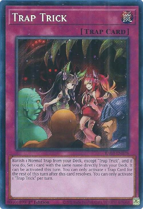 Trap Trick (Secret Rare) (RA03-EN078) - Quarter Century Bonanza 1st Edition