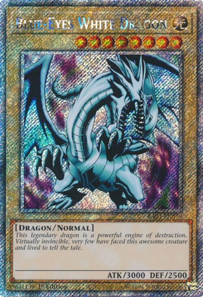 Blue-Eyes White Dragon (Platinum Secret Rare) (RA03-EN079) - Platinum Secret Rare