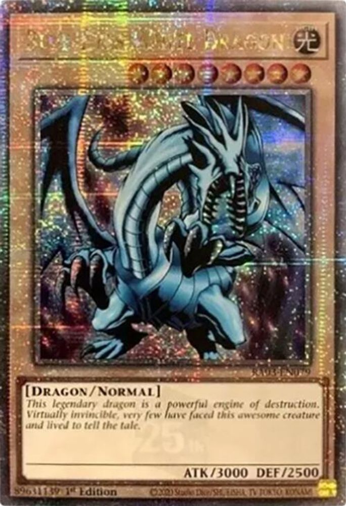 Blue-Eyes White Dragon (Quarter Century Secret Rare) (RA03-EN079) - Quarter Century Secret Rare