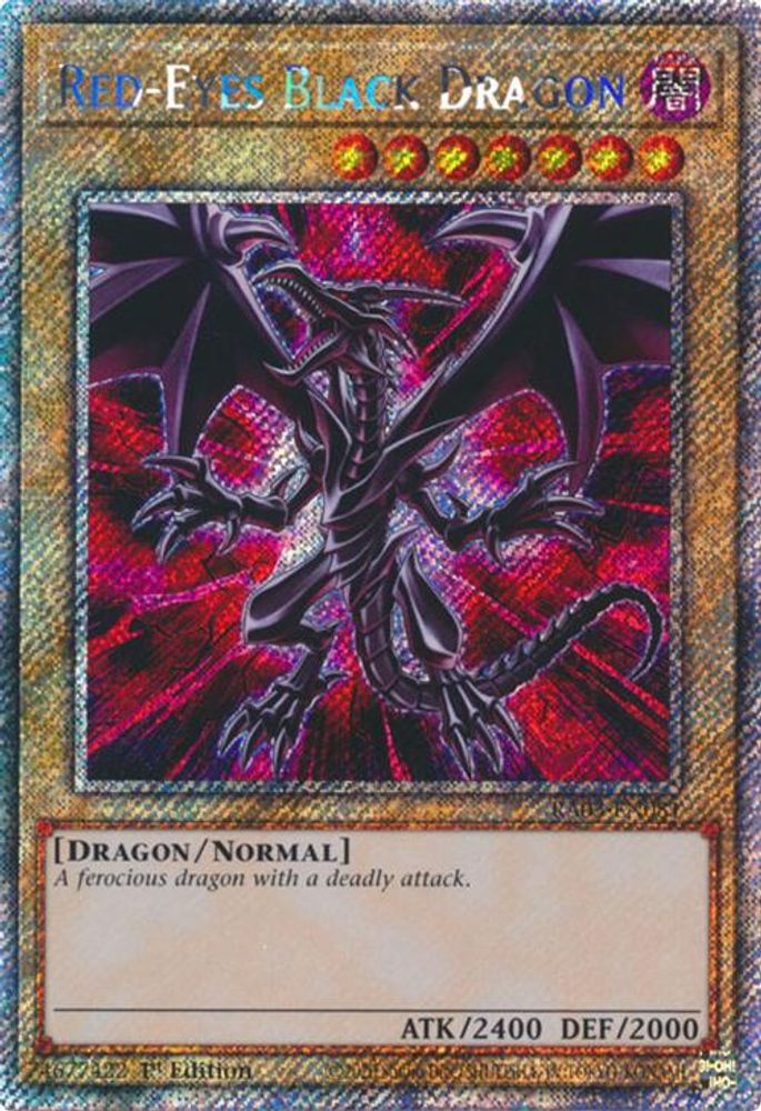 Red-Eyes Black Dragon (Platinum Secret Rare) (RA03-EN081) - Platinum Secret Rare