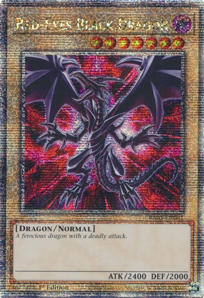 Red-Eyes Black Dragon (Quarter Century Secret Rare) (RA03-EN081) - Quarter Century Secret Rare