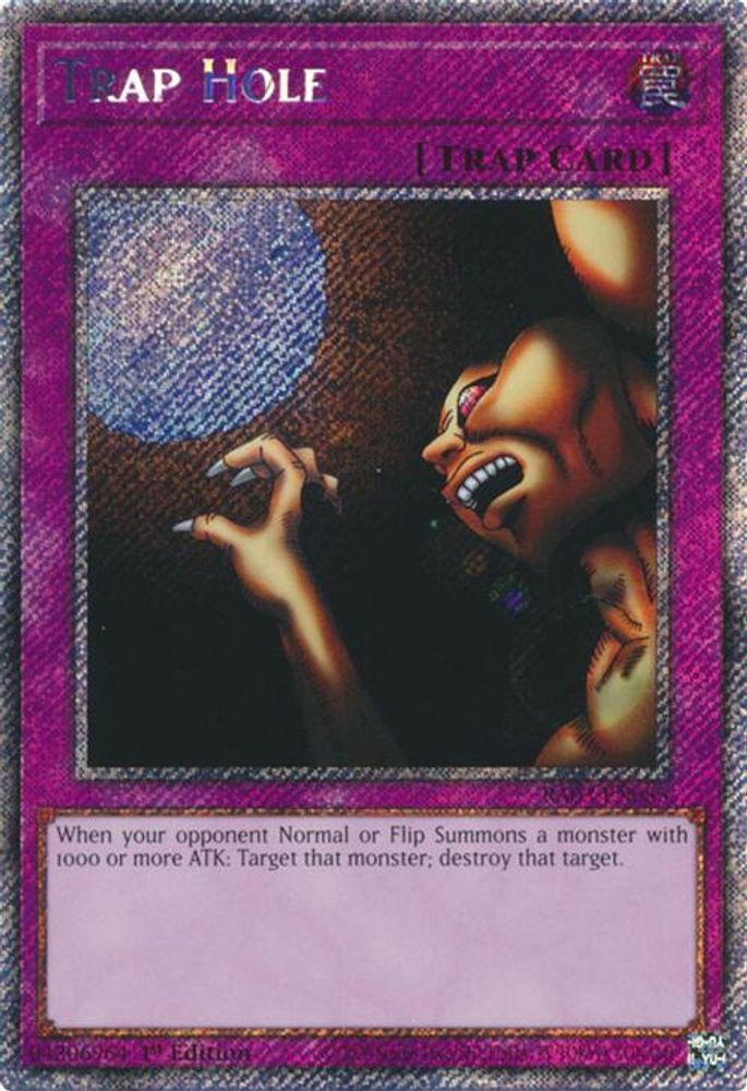 Trap Hole (Platinum Secret Rare) (RA03-EN085) - Platinum Secret Rare