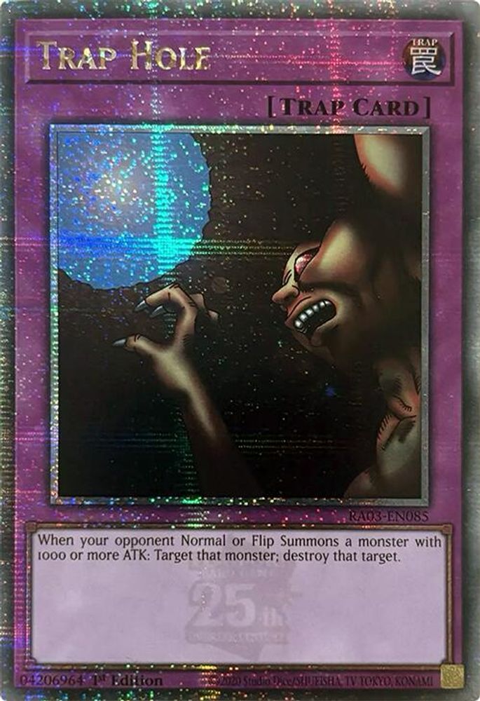 Trap Hole (Quarter Century Secret Rare) (RA03-EN085) - Quarter Century Secret Rare