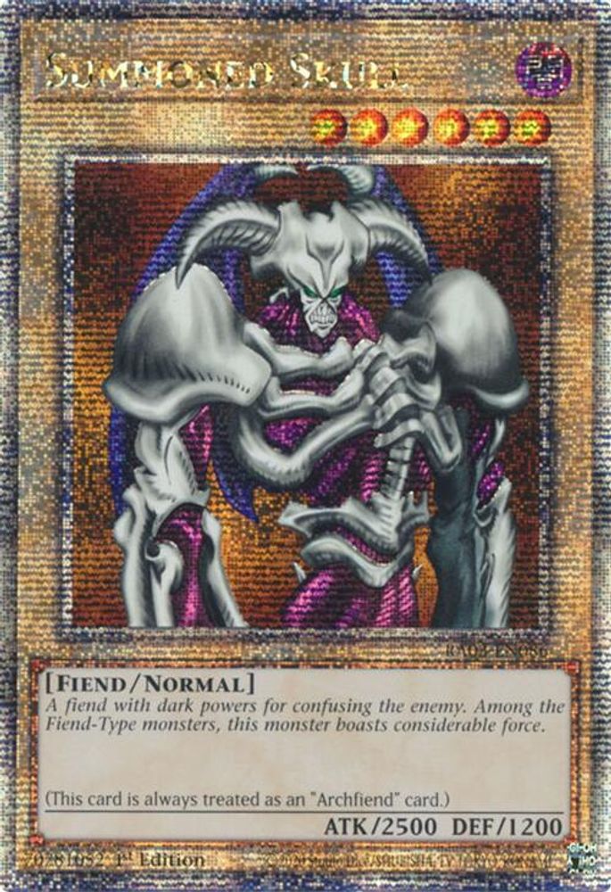 Summoned Skull (Quarter Century Secret Rare) (RA03-EN086) - Quarter Century Secret Rare