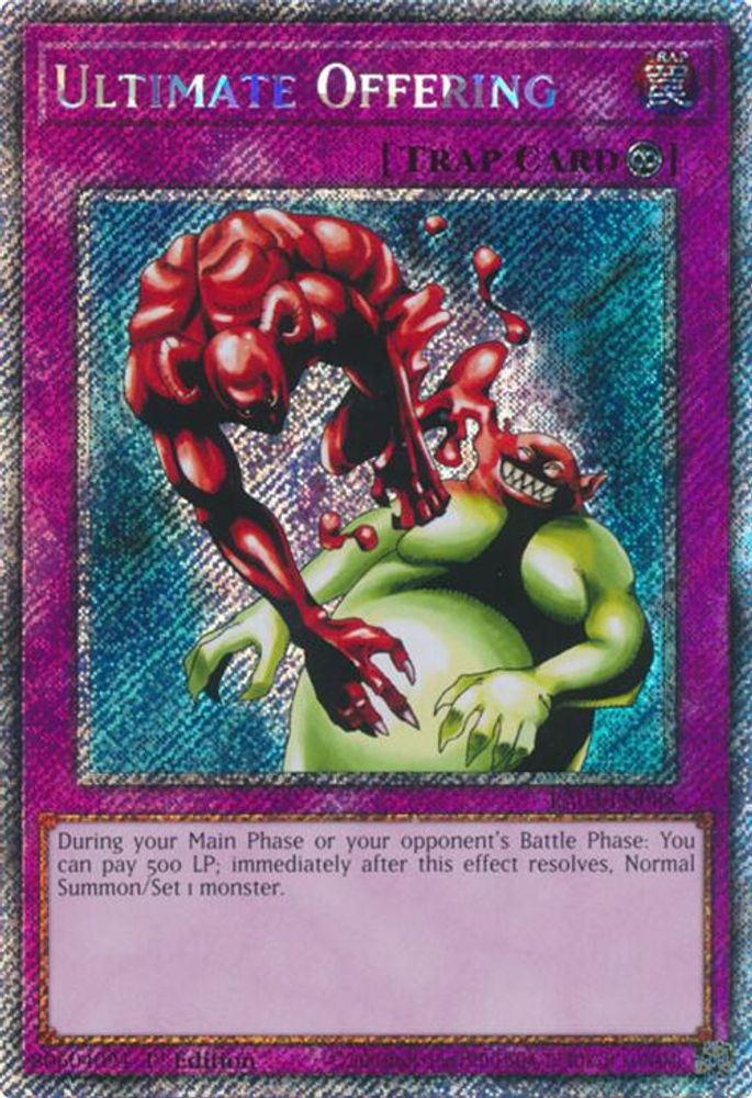 Ultimate Offering (Platinum Secret Rare) (RA03-EN088) - Platinum Secret Rare