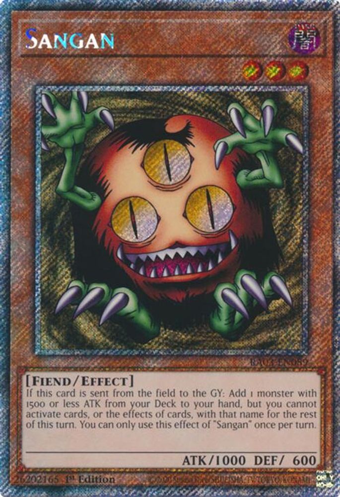 Sangan (Platinum Secret Rare) (RA03-EN089) - Platinum Secret Rare
