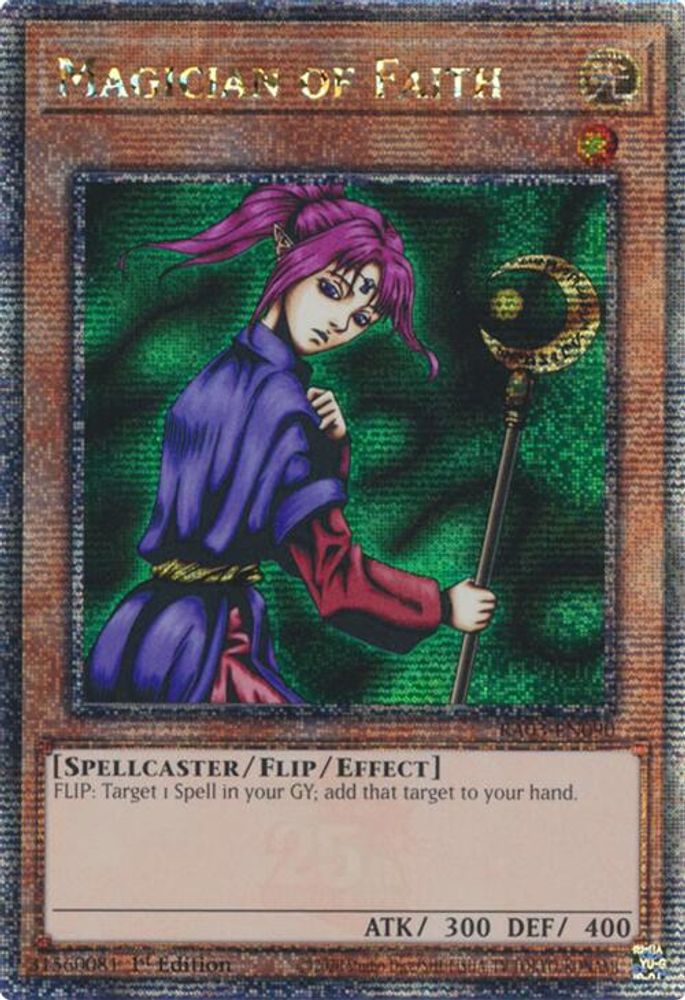 Magician of Faith (Quarter Century Secret Rare) (RA03-EN090) - Quarter Century Secret Rare