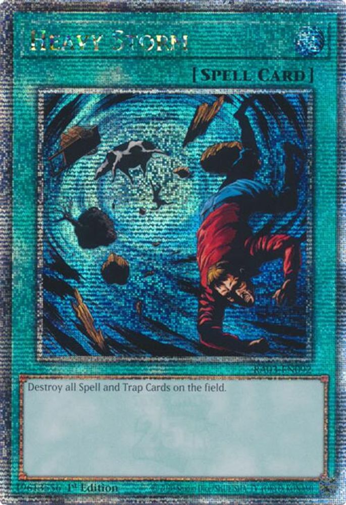 Heavy Storm (Quarter Century Secret Rare) (RA03-EN092) - Quarter Century Secret Rare