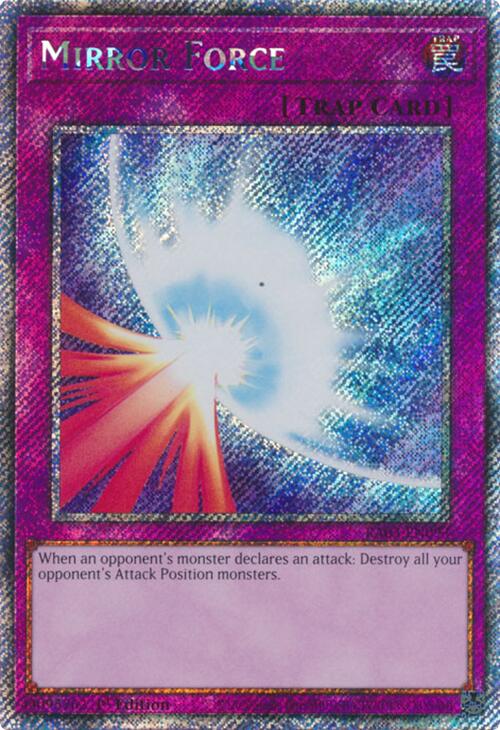 Mirror Force (Platinum Secret Rare) (RA03-EN093) - Quarter Century Bonanza 1st Edition