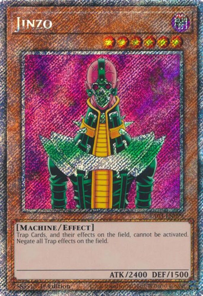 Jinzo (Platinum Secret Rare) (RA03-EN099) - Platinum Secret Rare