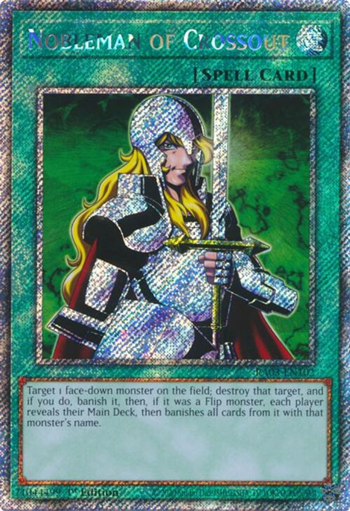 Nobleman of Crossout (Platinum Secret Rare) (RA03-EN102) - Platinum Secret Rare