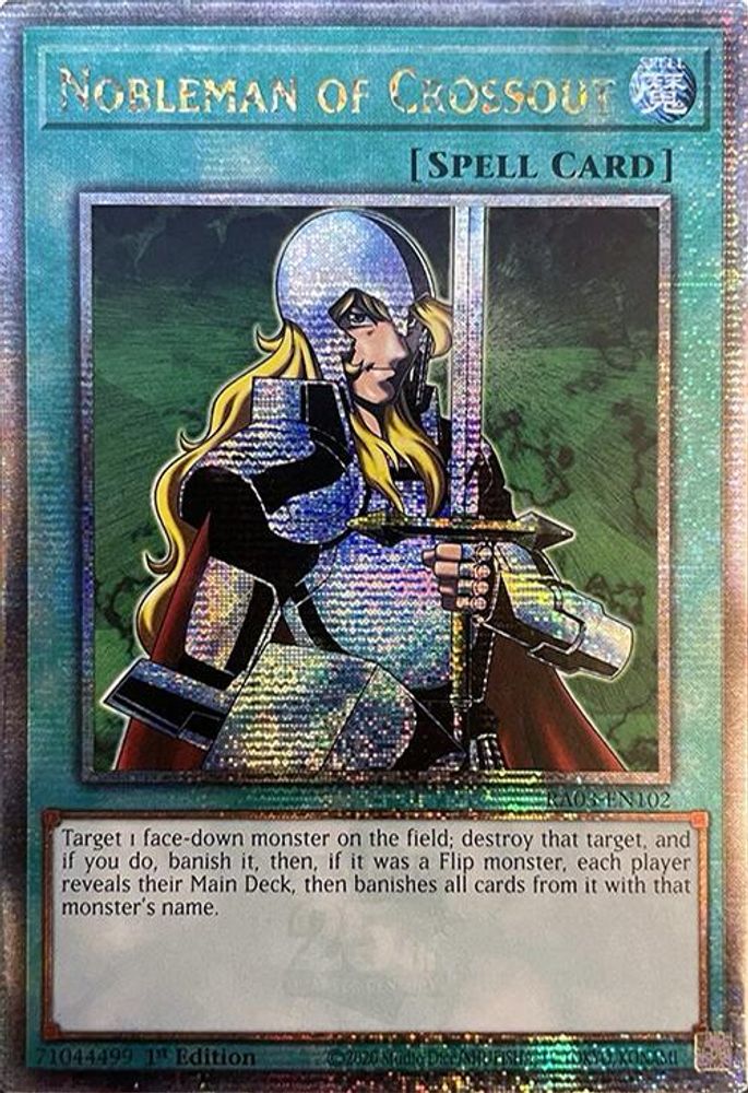 Nobleman of Crossout (Quarter Century Secret Rare) (RA03-EN102) - Quarter Century Secret Rare