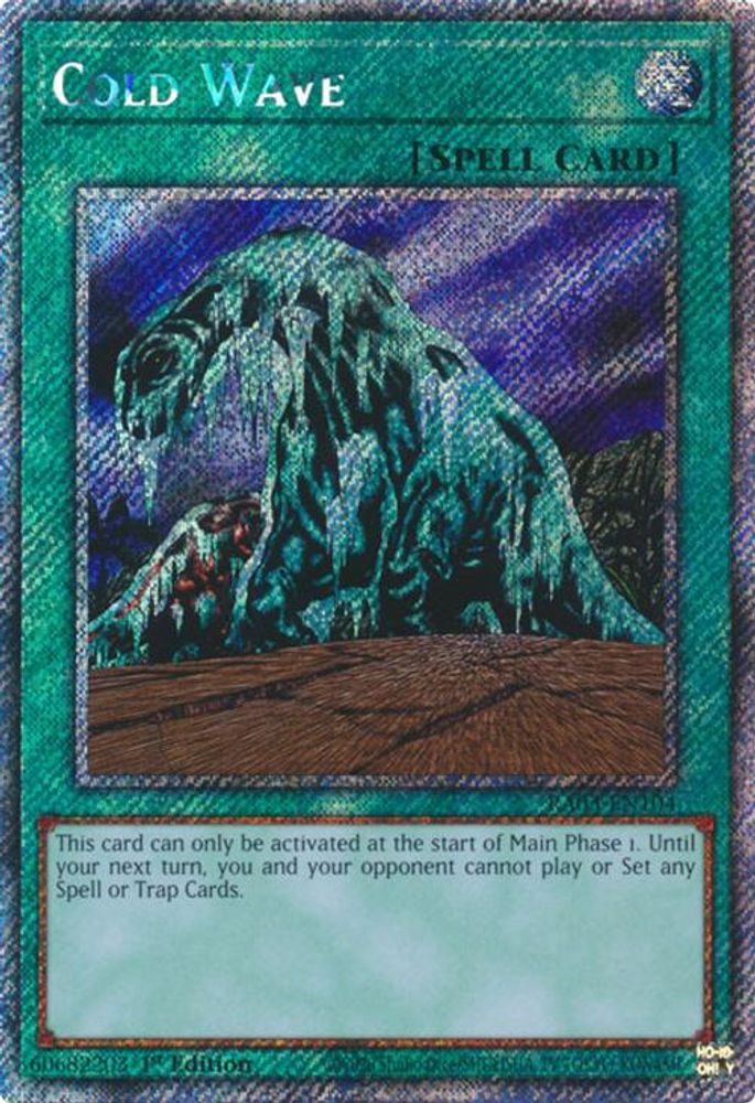 Cold Wave (Platinum Secret Rare) (RA03-EN104) - Platinum Secret Rare