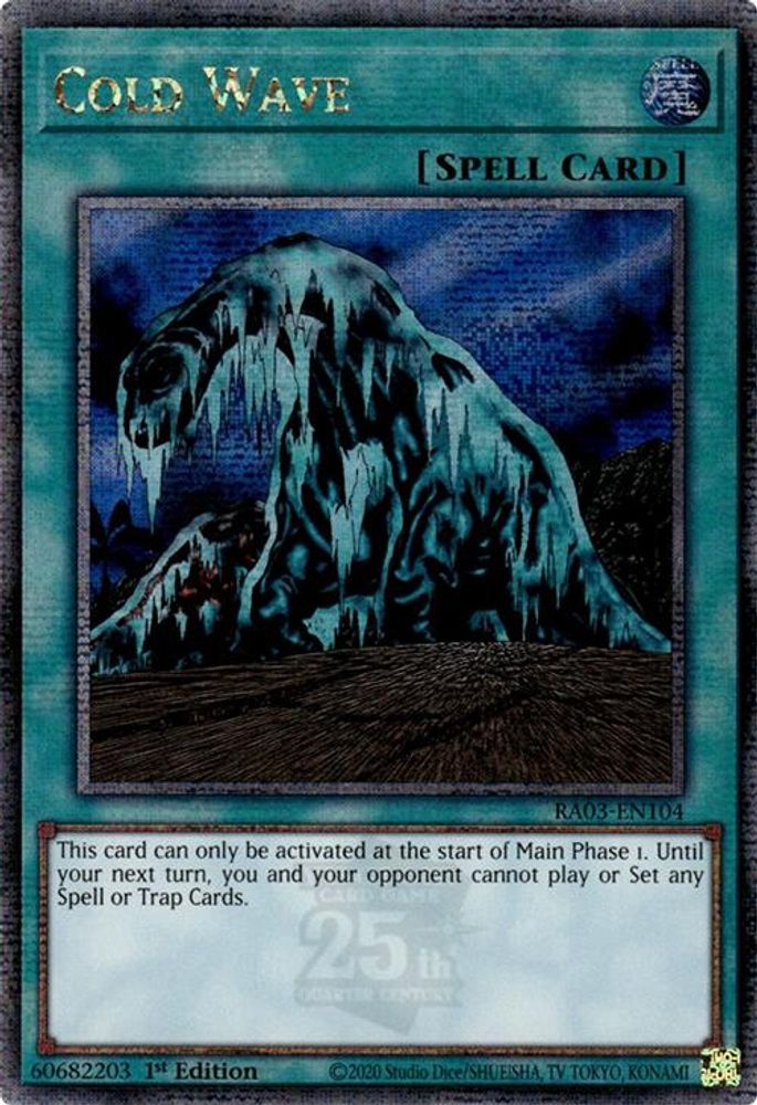 Cold Wave (Quarter Century Secret Rare) (RA03-EN104) - Quarter Century Secret Rare