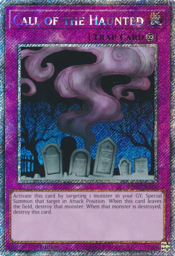 Call of the Haunted (Platinum Secret Rare) (RA03-EN108) - Platinum Secret Rare