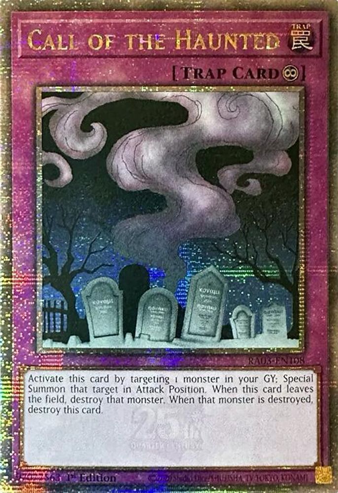 Call of the Haunted (Quarter Century Secret Rare) (RA03-EN108) - Quarter Century Secret Rare