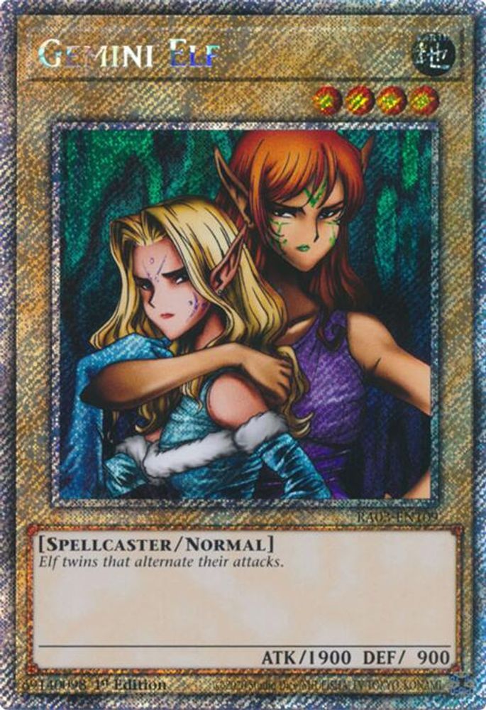 Gemini Elf (Platinum Secret Rare) (RA03-EN109) - Platinum Secret Rare