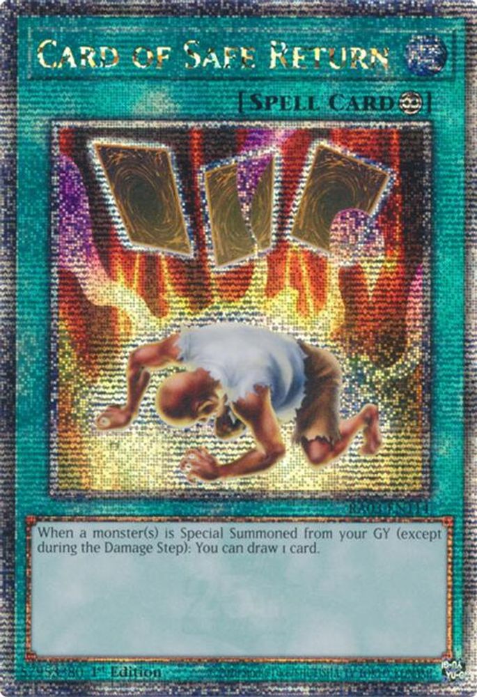 Card of Safe Return (Quarter Century Secret Rare) (RA03-EN114) - Quarter Century Secret Rare
