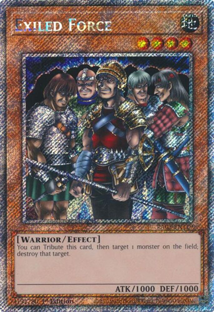 Exiled Force (Platinum Secret Rare) (RA03-EN119) - Platinum Secret Rare