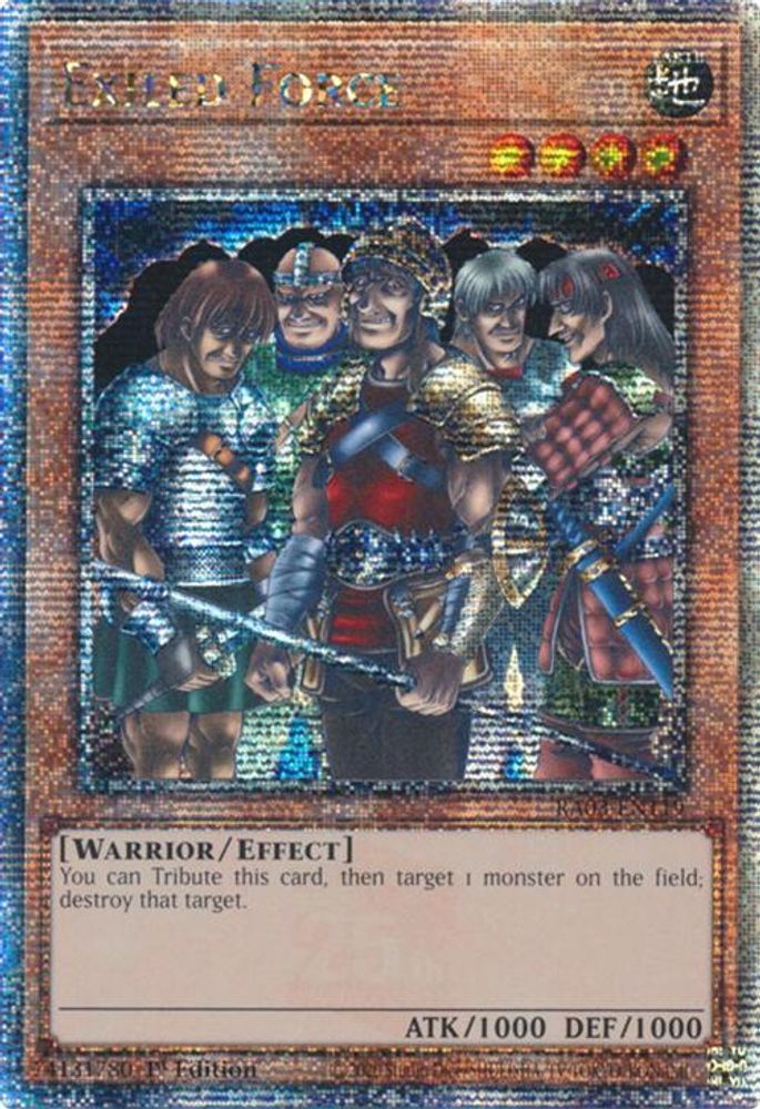 Exiled Force (Quarter Century Secret Rare) (RA03-EN119) - Quarter Century Secret Rare