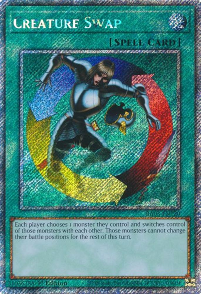 Creature Swap (Platinum Secret Rare) (RA03-EN120) - Platinum Secret Rare