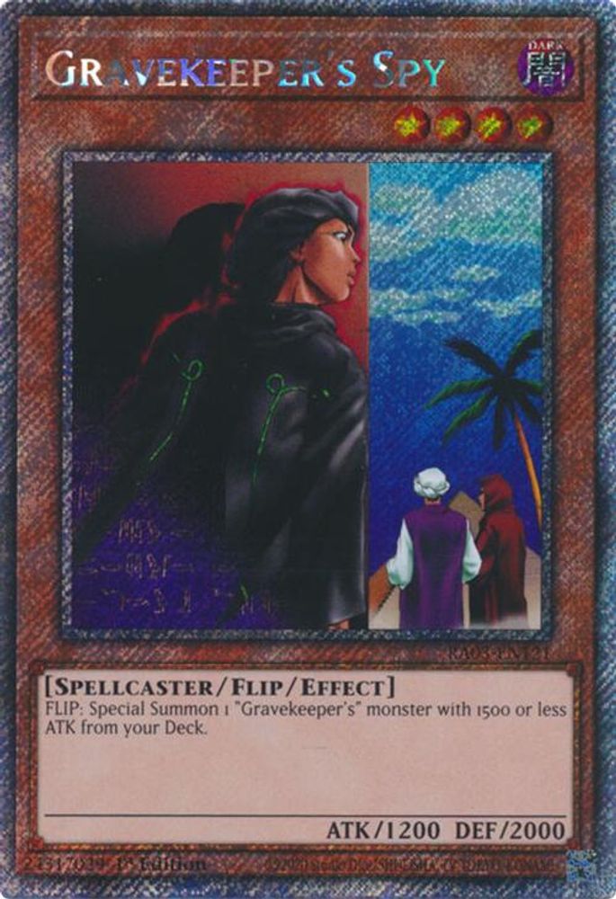 Gravekeeper's Spy (Platinum Secret Rare) (RA03-EN121) - Platinum Secret Rare