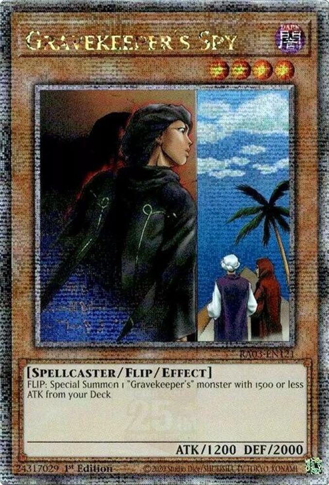 Gravekeeper's Spy (Quarter Century Secret Rare) (RA03-EN121) - Quarter Century Secret Rare