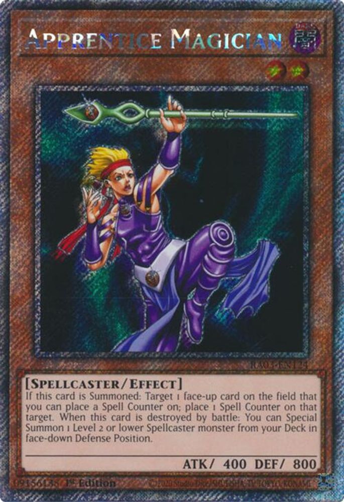 Apprentice Magician (Platinum Secret Rare) (RA03-EN124) - Platinum Secret Rare
