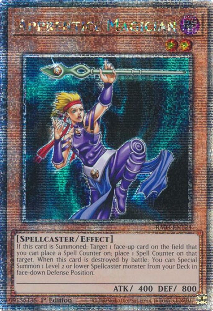Apprentice Magician (Quarter Century Secret Rare) (RA03-EN124) - Quarter Century Secret Rare