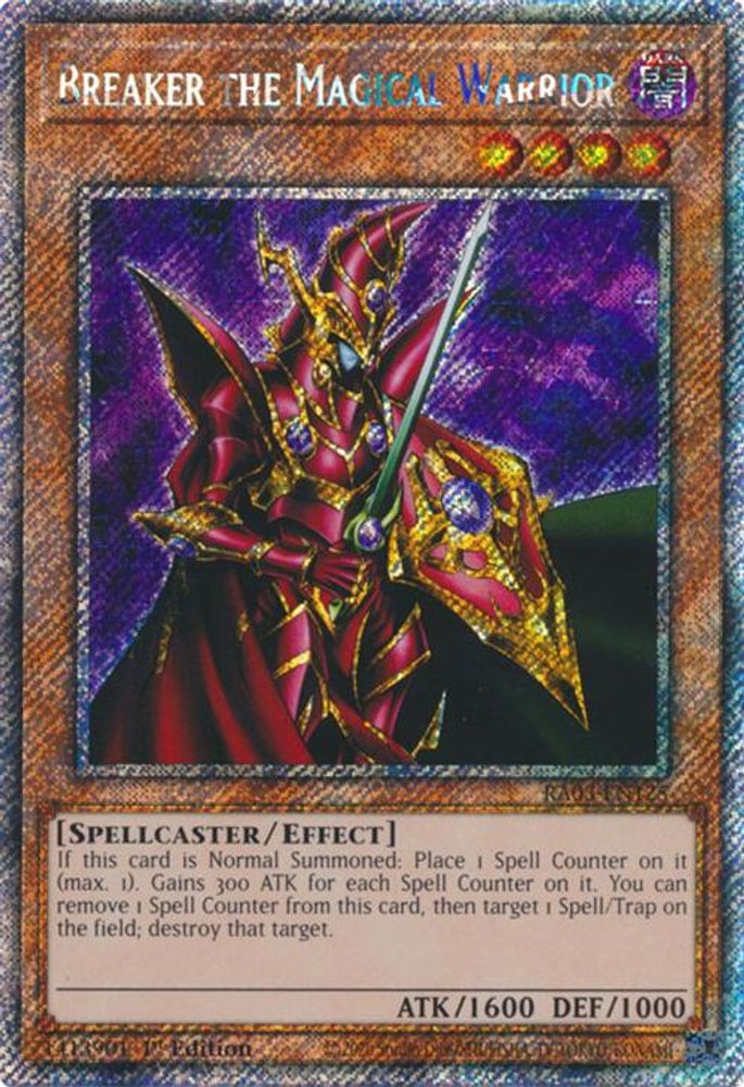 Breaker the Magical Warrior (Platinum Secret Rare) (RA03-EN125) - Platinum Secret Rare